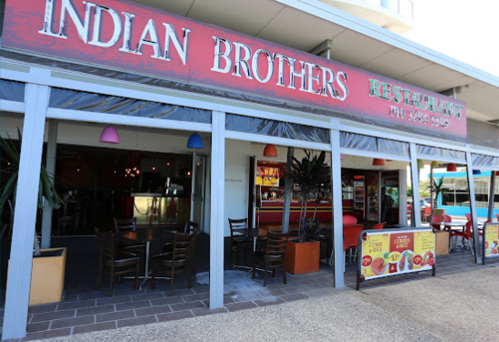 Indian Brothers Restaurant shopfront on Hornibrook Esplanade